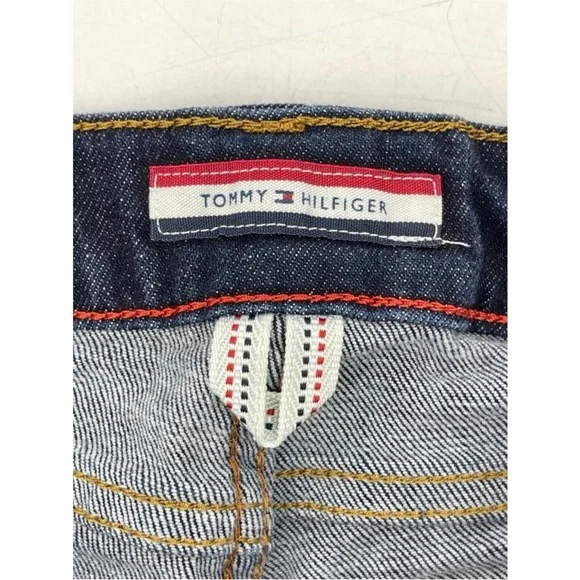 Tommy Hilfiger Women's Low Rise Dark Wash Bootcut Denim Jeans Size 4R - 28W - Picture 9 of 13